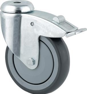 Immagine prodotto Tente Ruota girevole con freni, 125 mm, 100 kg