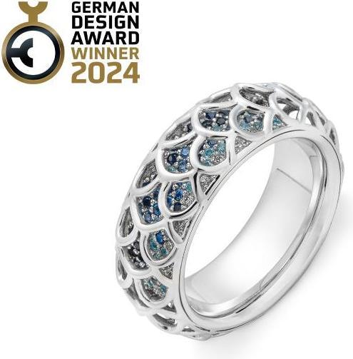 Produktbild Breuning RING - E.SAFIR DUNKELBLAU/Brill. 0,332 Ct. H/si (48, 750/18 K Gold)
