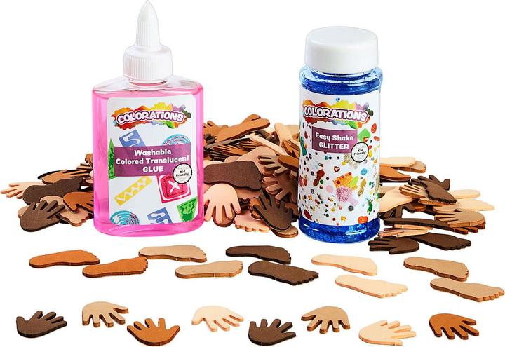 Actual product image No Name Colourings - Colours Like Me Hands and Feet Foam Stickers