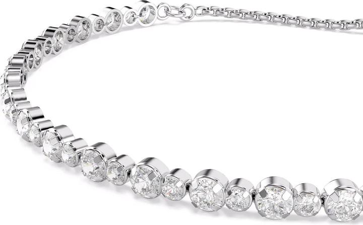 Image du produit Swarovski Matrix Tennis Armband Gemischte Rundschliffe Weiss (24 cm, Métal Swarovski)