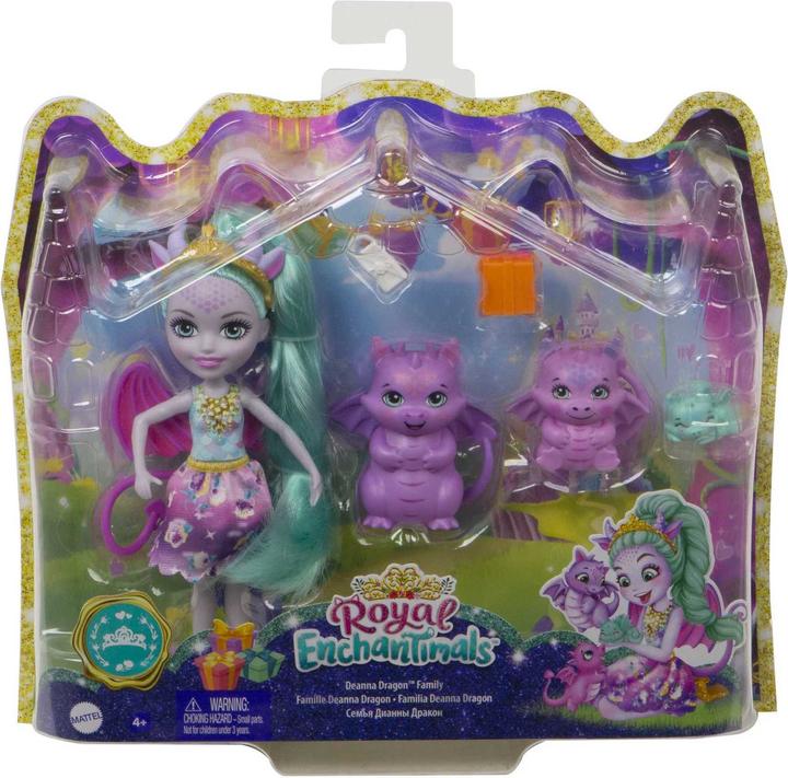 Actual product image Enchantimals Royal Deanna Dragon Family Doll