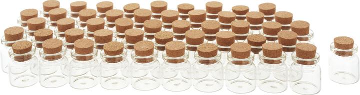 Image du produit VBS XXL Mini Gläschen mit Korken, 50 Stück, Ø 2 cm, H 3 cm, ca. xx ml