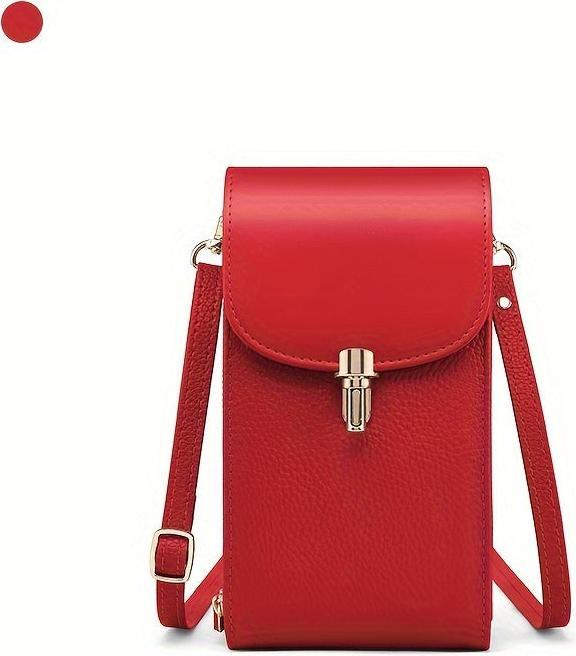Image du produit Only-Bags.Store Étui pour téléphone portable en cuir véritable, sac à bandoulière, sac à bandoulière, 8 fentes pour