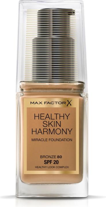 Max Factor Healthy Skin Harmony 30 ml Pumpenflasche Creme 80 Bronze (80 Bronze)