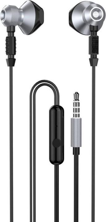 Produktbild Dudao Metal Wired Earbuds 3.5mm Mini Jack Gray (X2C-Gray) (Kabelgebunden)