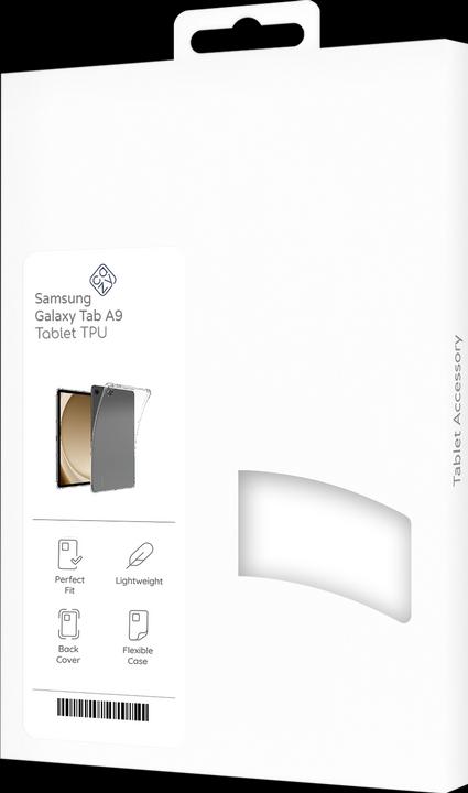 Actual product image Cazy Silicone Case Compatible with Samsung Galaxy Tab A9 - Soft TPU Protection - Transparent (Galaxy Tab A9)