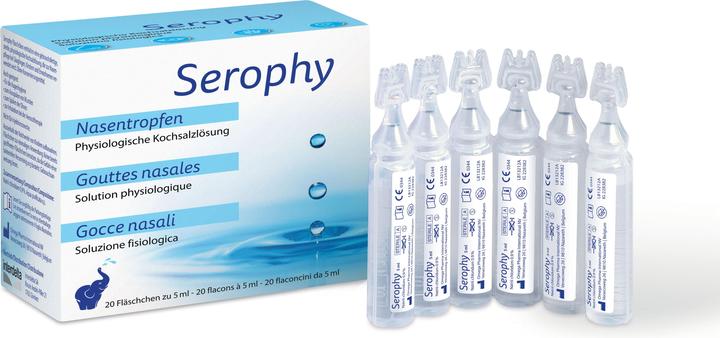 Valeurs nutritives et ingrédients Serophy Gouttes nasales (20 pièce(s))