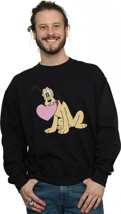 Actual product image Disney Mens Pluto Love Heart Sweatshirt (4XL)