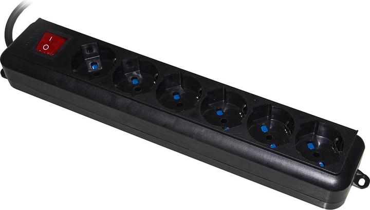 Immagine prodotto Presa Multipla 6 Schuko Con Interruttore Cavo 1,5mt Nera (6 x, CEE 7/3, 1.50 m)