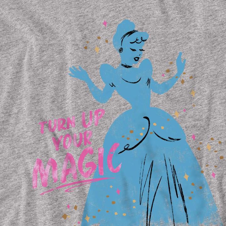 Immagine prodotto Cinderella Turn Up Your Magic Maglietta Adulto Unisex (M)