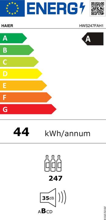 Energie-Label Haier HWS247FAH1