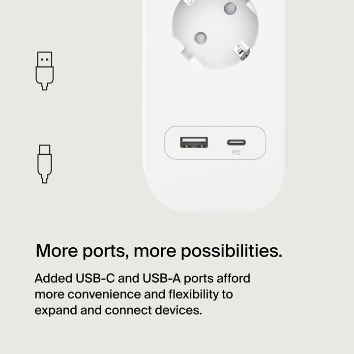Produktbild Belkin Surgemaster Überspannungsschutz (4 x, 2 m)