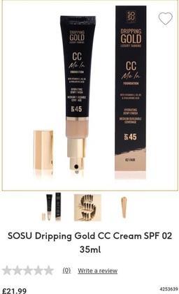 Produktbild Sosu Cosmetics - Liquid foundation CC Me In (Foundation) 32 ml - Shade: 02 (02)