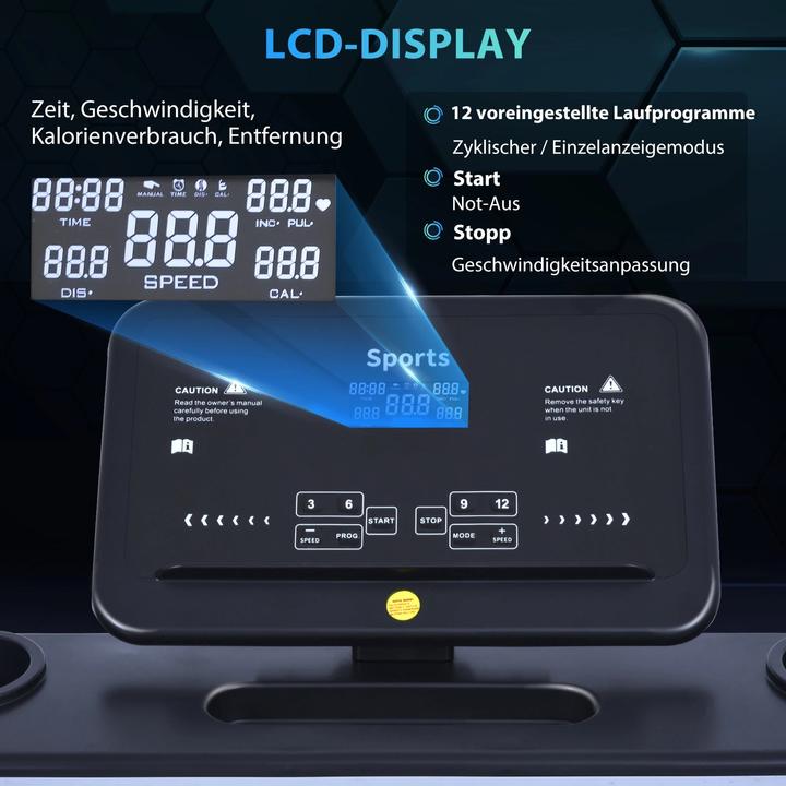 Produktbild Homcom Laufband klappbar
