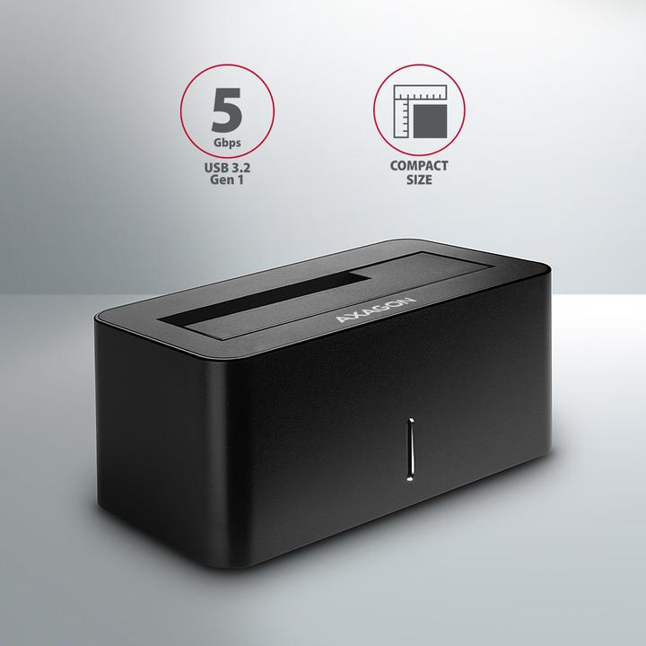 Immagine prodotto Axagon ADSA-SN Storage Drive Docking Station USB 3.2 Gen 1 (3.1 Gen 1) Type-A Nero (3.5")