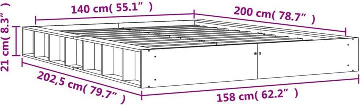 Actual product image VidaXL Serafino (140 x 200)