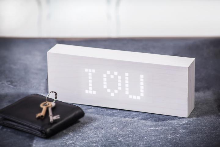 Actual product image Gingko Message Click Clock