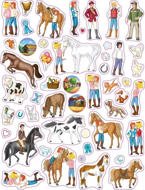 Actual product image Bibi & Tina My Sticker Album with 100 Stickers