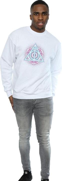 Actual product image Mens Neon Deathly Hallows Sweatshirt (3XL)
