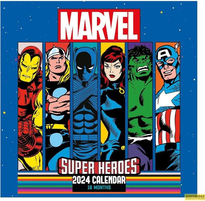 Produktbild Pyramid Marvel Kalender 2024 Super Heroes (30 x 30 cm, Englisch)