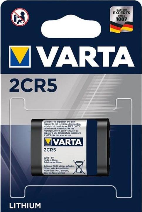 Actual product image Varta Battery 2CR5, 6203 pack of 10 (10 pcs., 2CR5, 1600 mAh)