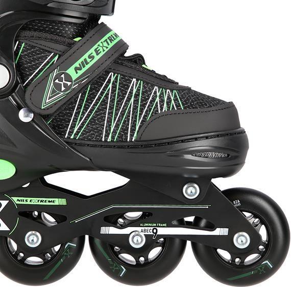 Immagine prodotto Nils Pattini a rotelle/pattini da hockey NH11912 nero-verde - PU80 mm/82A (L 39-42) (39)