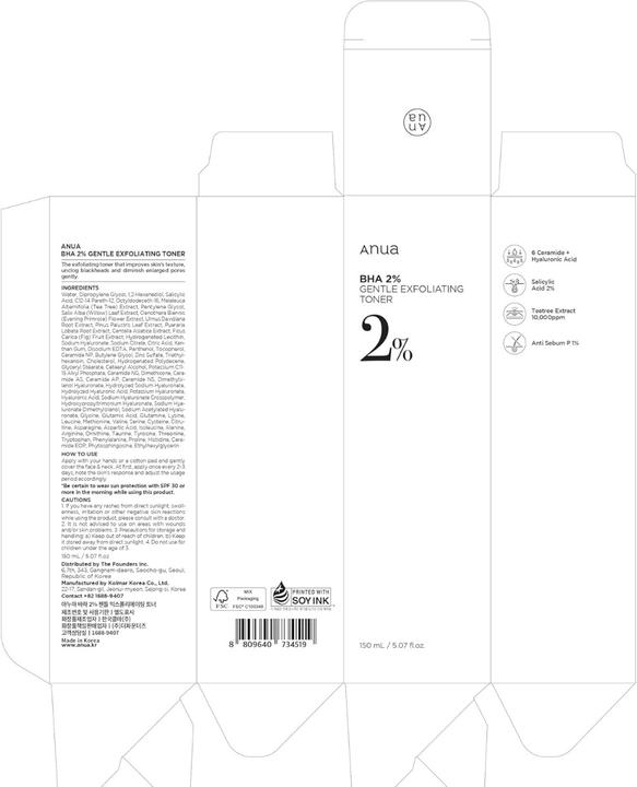 Produktbild Anua BHA 2% (Tonic, 200 ml)