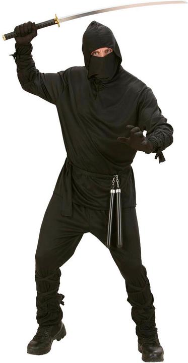Actual product image Widmann Black Ninja Fighter costume for men (S)