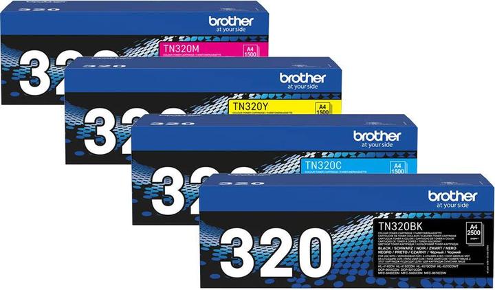 Image du produit Brother Toner original SET TN320/TN-320 Set avec les quatre couleurs (M, CF, Y, C)