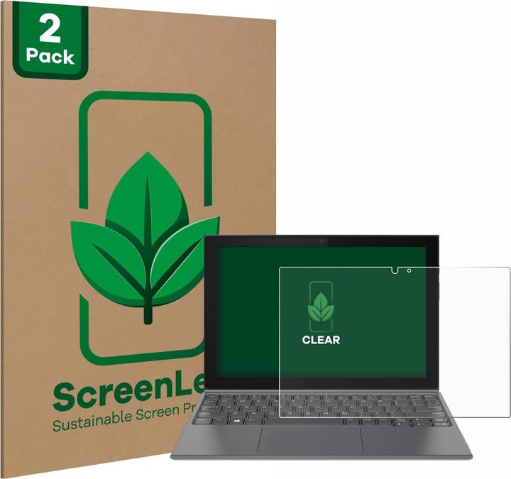 Actual product image ScreenLeaf Screen Protector sustainable Screen Protection, clear, anti-scratch (2 Piece, IdeaPad Duet 3 10IGL5-LTE)