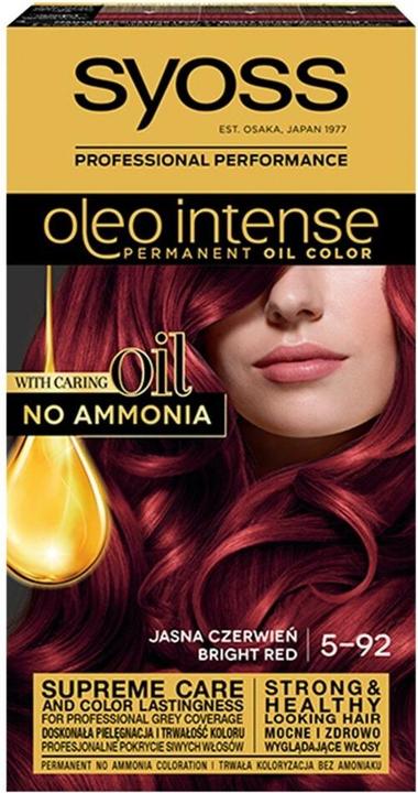 Syoss Oleo Intense Hair Dye 5-92 Bright Red (5-92 Bright Red)