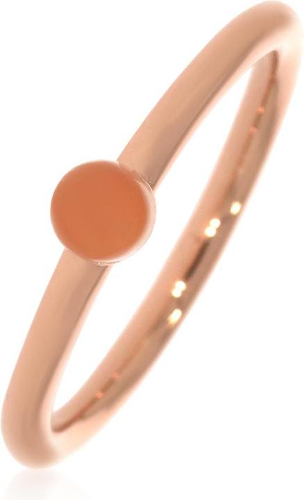 Produktbild Xen Ring mit 4 mm Peach Mondstein ca. 0,30 ct. rosèvergoldet (54, 925 Silber)