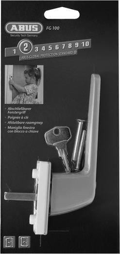 Image du produit Abus Poignee de fenêtre FG110 gris