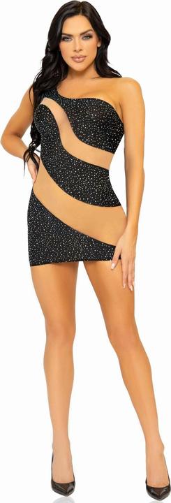 Image du produit Leg Avenue Mini-robe asymétrique en spandex (L)