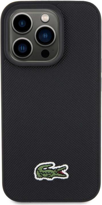 Actual product image Lacoste LCHMP15XPVCK iPhone 15 Pro Max 6.7" czarny/black hardcase Iconic Petit Pique MagSafe (Apple iPhone 15 Pro)