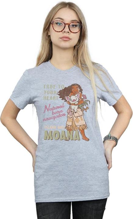 Immagine prodotto Disney Moana Natural Born Navigator Maglietta Ampia Donna (L)