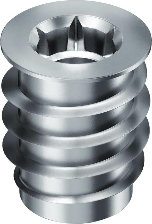 Actual product image Rampa Screw-in socket TYPE SKD30 M 4x 12 galvanised blue with collar and hexagon socket.