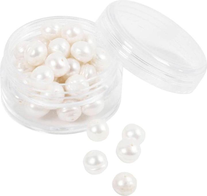 Produktbild Creativ Company Perlen-Set Süsswasserperlen 4 mm, Packungsgrösse: 40