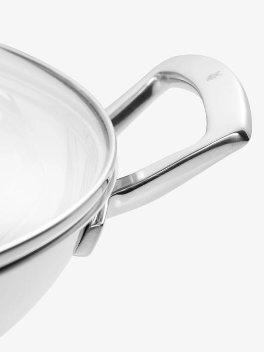 Produktbild WMF Wok Wokpfanne 36cm mit Glasdeckel Induktion Edelstahl (36 cm, Wok Pfanne, Edelstahl)