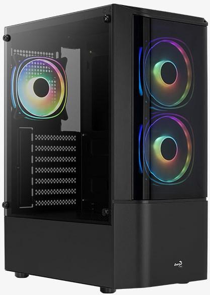 Actual product image AeroCool Quantum v1 Midi Tower, Tempered Glass (Mini-ITX, mATX, ATX)