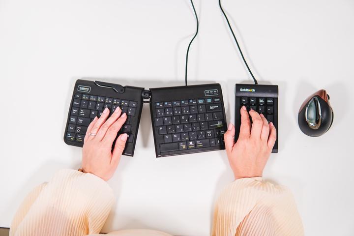 Image du produit Evoluent Clavier Goldtouch USB numérique (DE, Filaire)