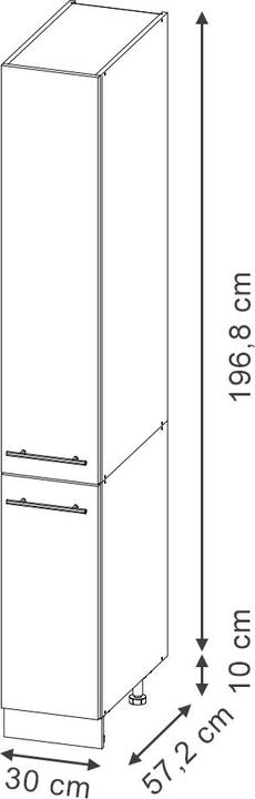 Actual product image Vicco Apothekerschrank Fame-Line (30 x 58 x 207 cm)