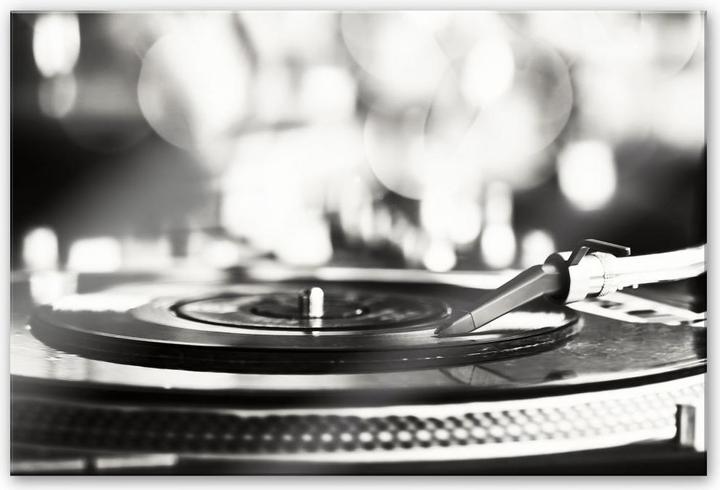 Produktbild Trenddeko Vinyl Record on Turntables (200 x 130 cm)