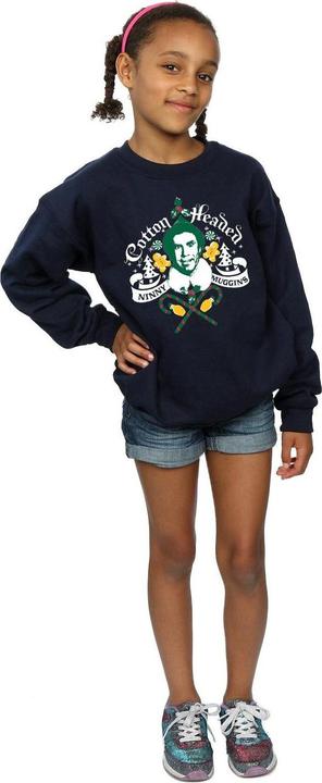 Actual product image Elf Girls Headed Ninny Muggins Sweatshirt (140, 146)