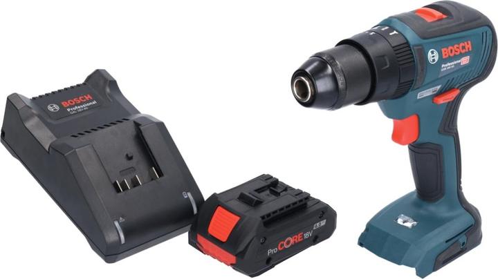 Produktbild Bosch Professional Bosch GSB 18V-55 Professional Akku Schlagbohrschrauber 18 V 55 Nm Brushless + 1x ProCORE Akku 4,0 Ah (Akkubetrieb)