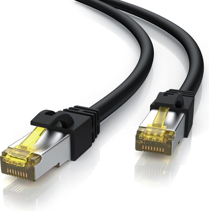 Primewire Netzwerkkabel CAT.7, RJ-45, Ethernet, Outdoor Patchkabel CAT 7 IP66 10 Gbit/s S/FTP PiMF LAN Kabel (S/FTP, CAT7, 30 m)