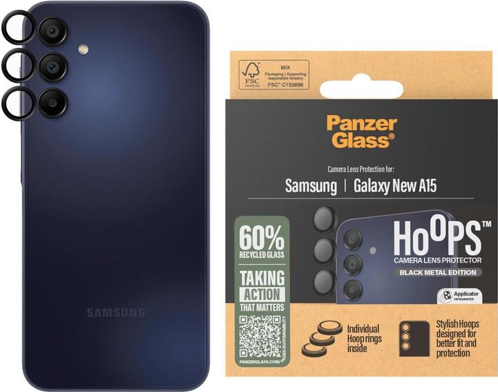 Immagine prodotto PanzerGlass Protezione dell'obiettivo della fotocamera Hoops (1 Pezzo/i, Samsung Galaxy A16, Samsung Galaxy A15, Samsung Galaxy A15 5G)