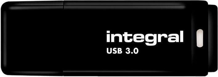 Flashdrive 128GB USB3.0 nero, design con cappuccio a scatto (128 GB, USB-A, USB 3.2)
