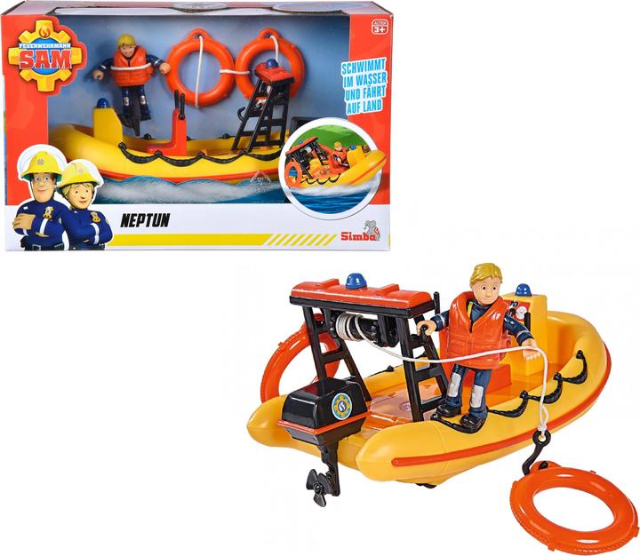 Productafbeelding Simba Brandweerman Sam Neptunus reddingsboot met figuur