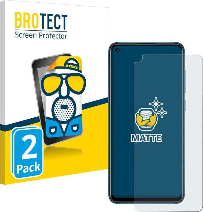 Actual product image BROTECT Anti-glare screen protector matt (2 Piece, Xiaomi Redmi Note 9)